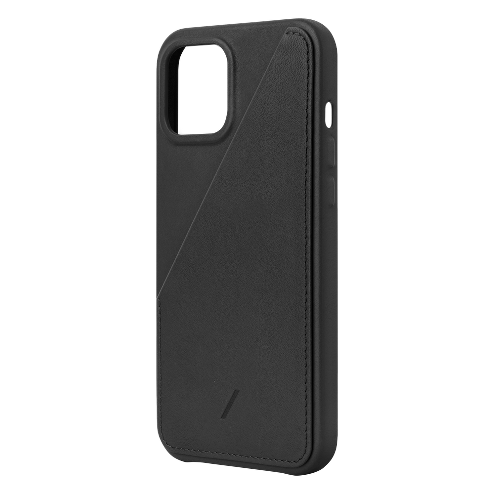 Native Union Clic Card Leather Case For iPhone 12 Pro Max - Black - Mac Addict