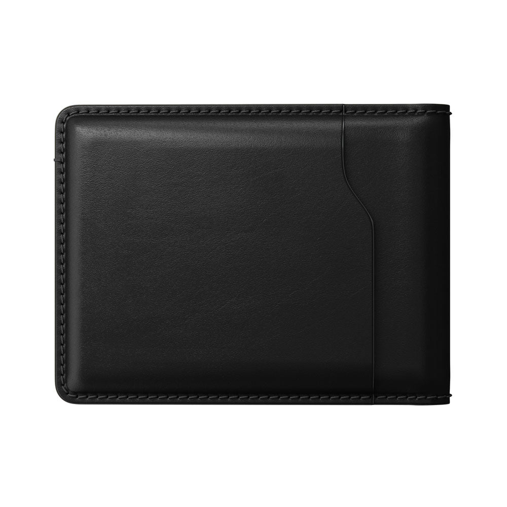 Nomad BiFold Wallet w/ Horween Leather - BLACK - Mac Addict