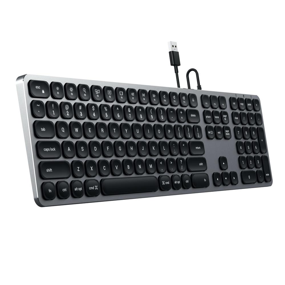 Satechi Wired Aluminium Keyboard w/ Numeric Pad For iMac & MacBook - Mac Addict