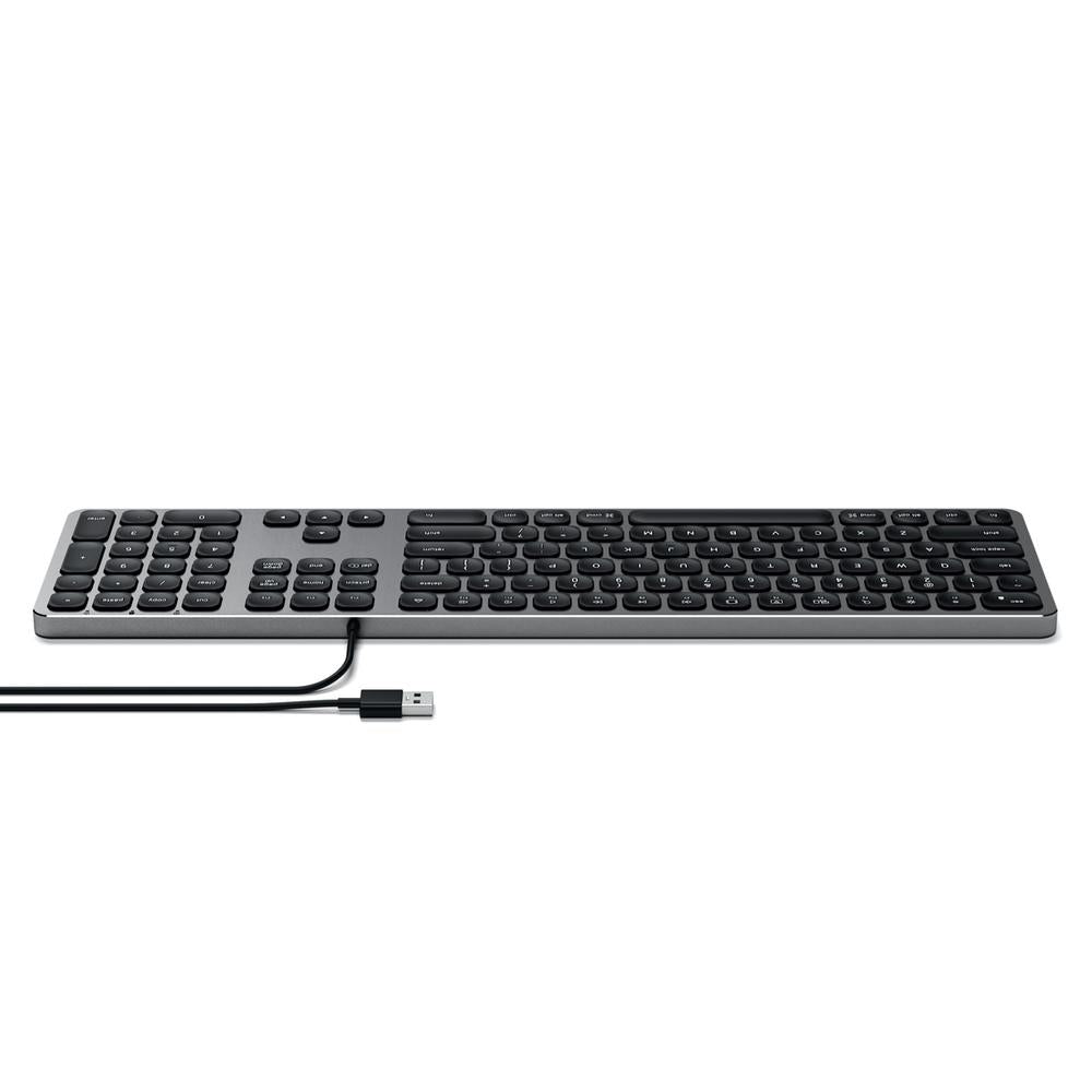 Satechi Wired Aluminium Keyboard w/ Numeric Pad For iMac & MacBook - Mac Addict