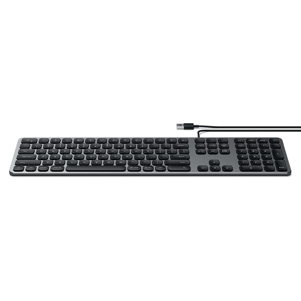 Satechi Wired Aluminium Keyboard w/ Numeric Pad For iMac & MacBook - Mac Addict