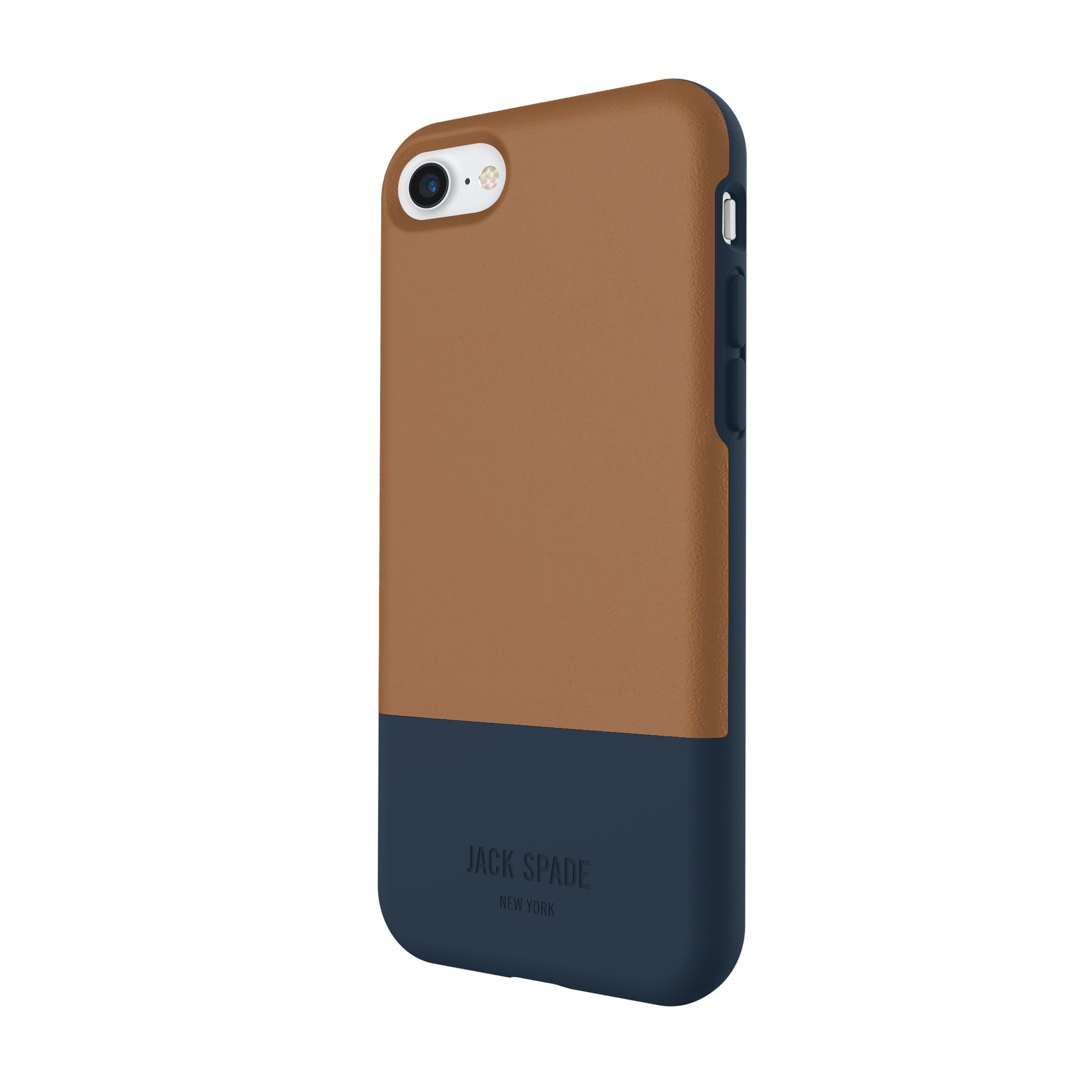 Jack Spade Color-Block Case For iPhone 8/7 - Tan/Navy - Macintosh Addict