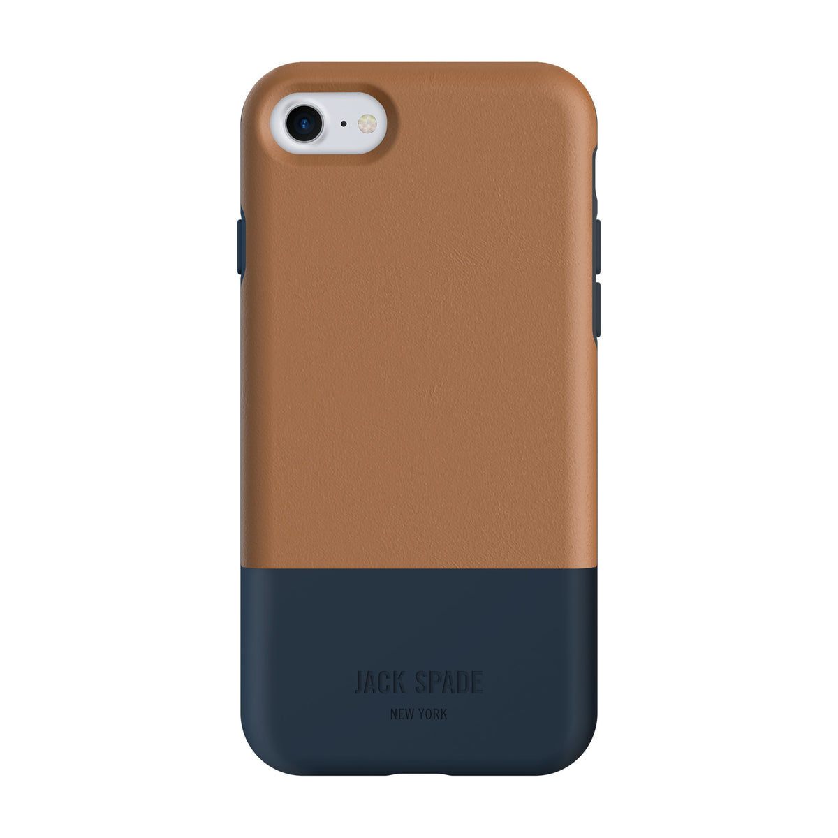 Jack Spade Color-Block Case For iPhone 8/7 - Tan/Navy - Macintosh Addict