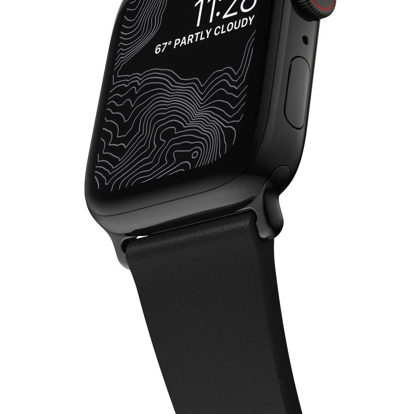 Modern Strap - Slim - Apple Watch 38/40mm - Natural - Black Hardware - Mac Addict