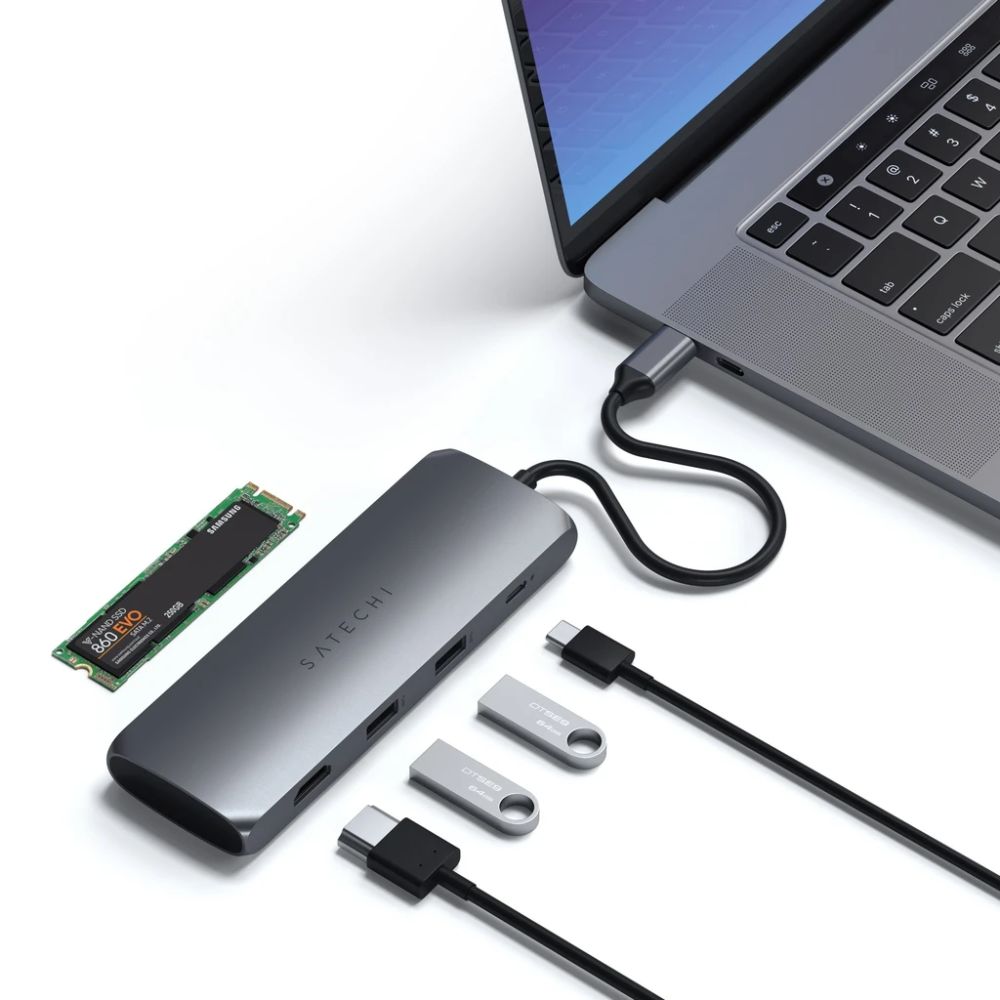 Satechi USB-C Hybrid Multiport Adapter w/ SSD Enclosure