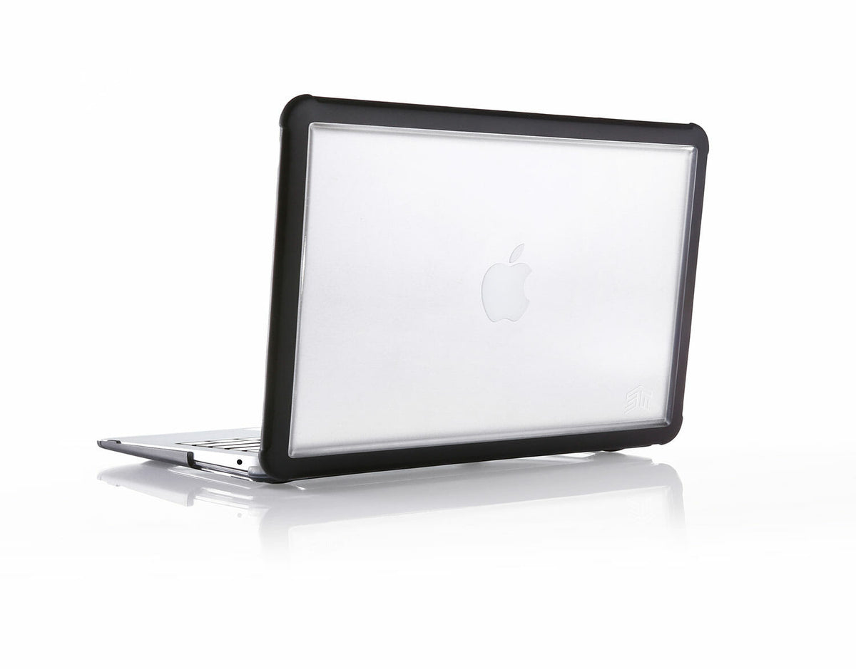 STM Dux Rugged Case for Macbook Air 13 inch 2018 / 2020 / M1 - Black Clear