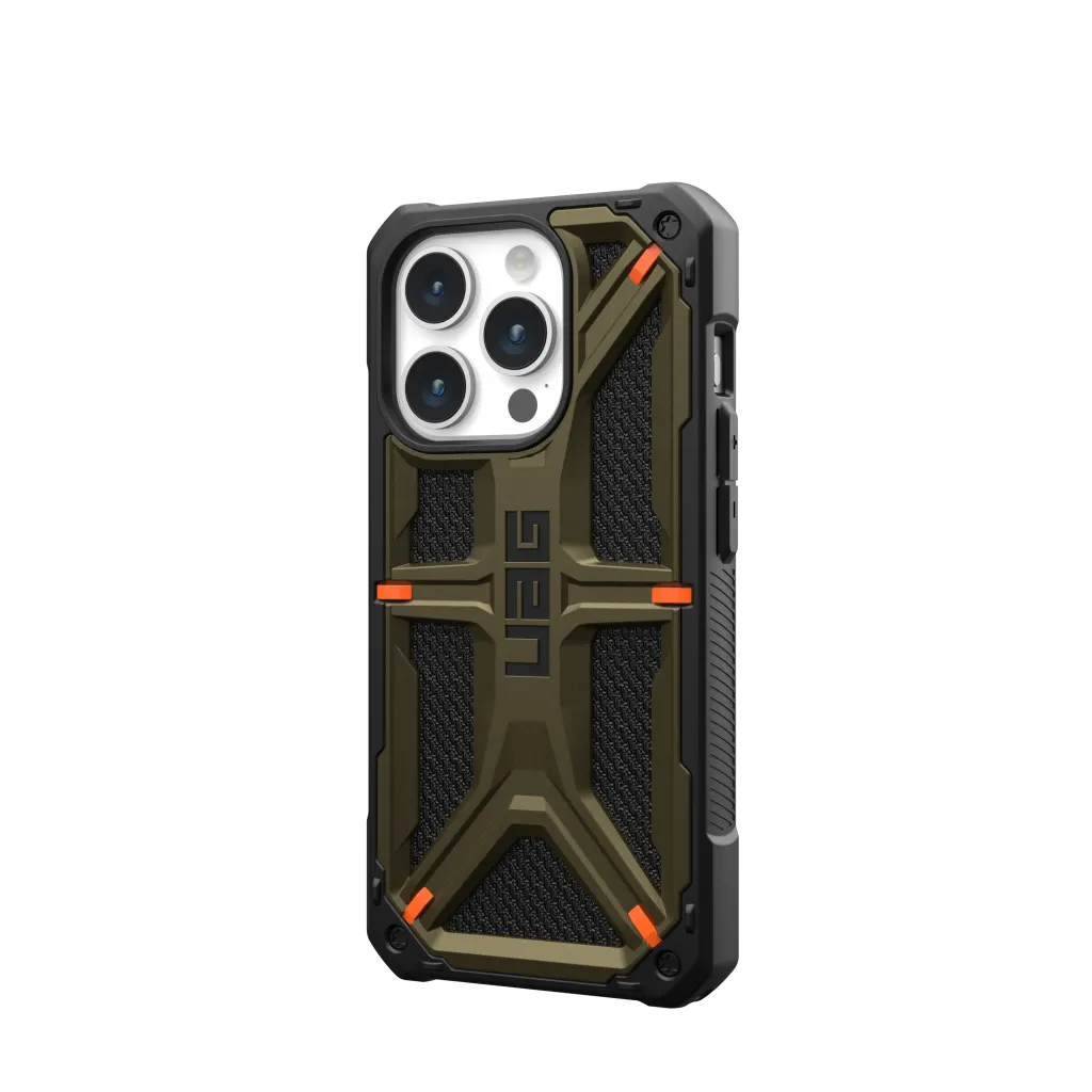 UAG Monarch Rugged Tough Case iPhone 15 Pro 6.1 Kevlar Green