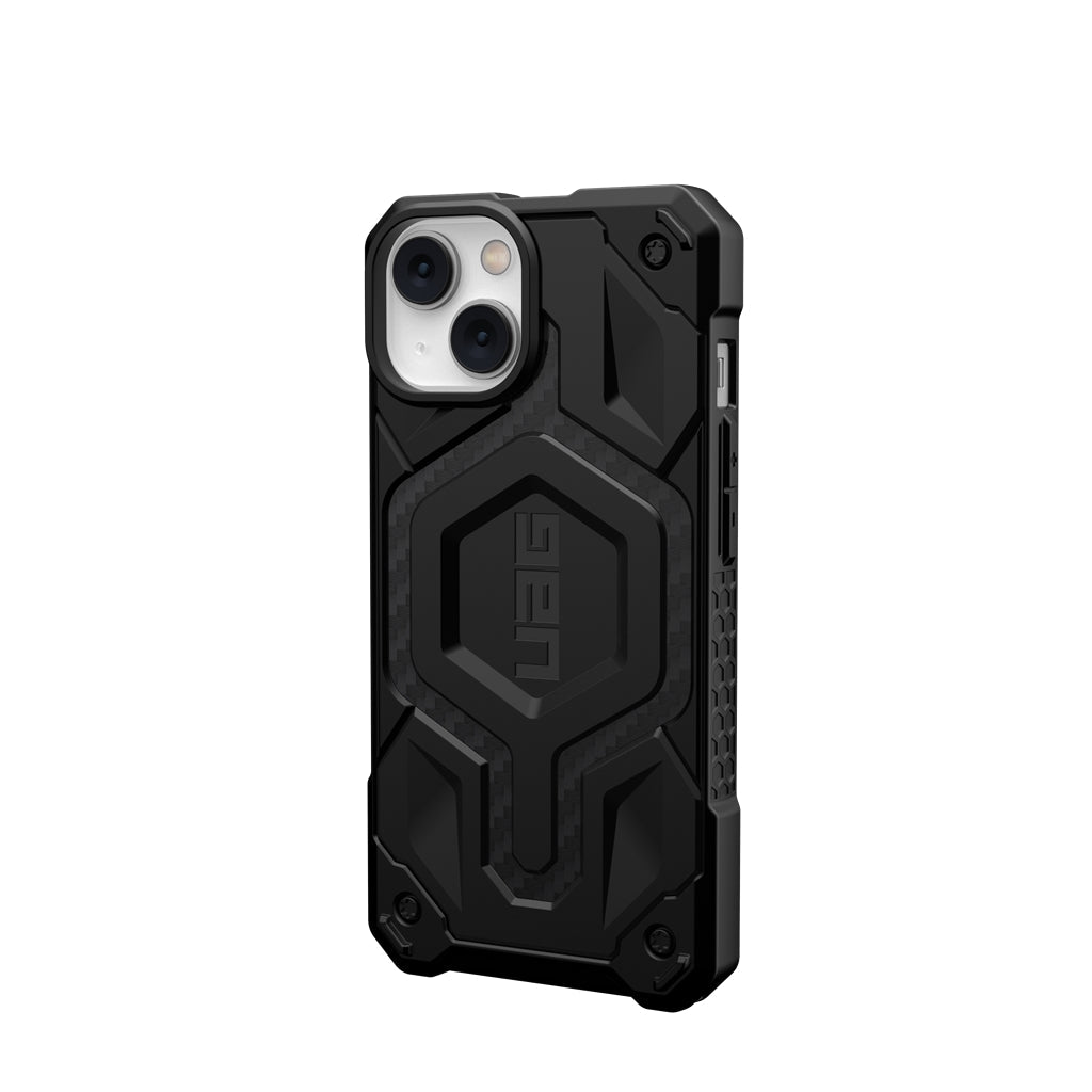 UAG Monarch Pro Rugged MagSafe Case iPhone 15 Standard 6.1 Carbon Fiber