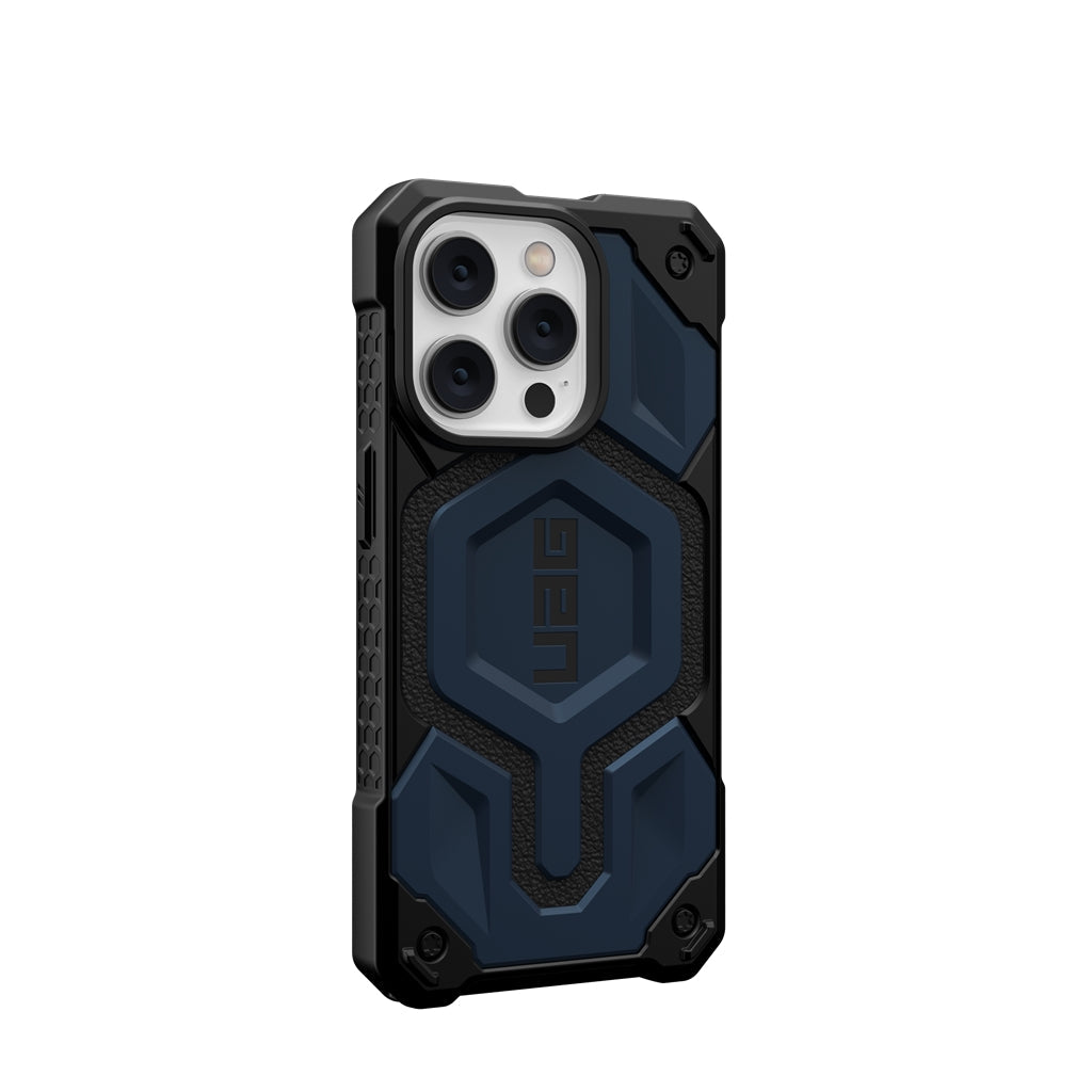 UAG Monarch Pro Rugged MagSafe Case iPhone 15 Pro Max 6.7 Mallard Blue