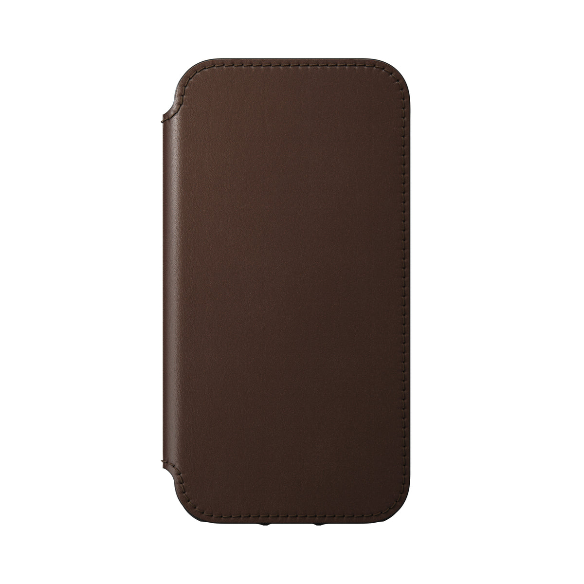 Nomad Rugged Leather Folio Case w/ Magsafe For iPhone 12 Mini - Brown - Mac Addict