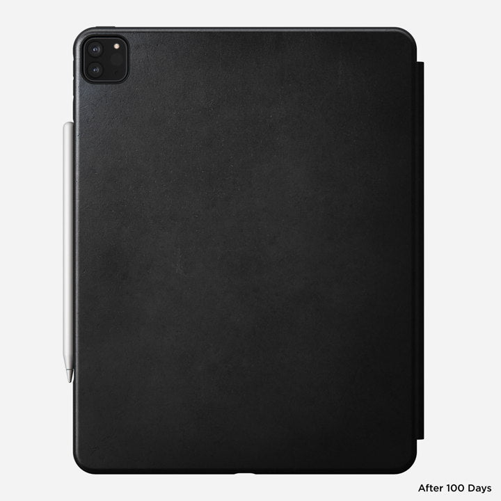 Nomad Rugged Folio Case w/ Horween Leather For iPad Pro 12.9" (4th Gen) - Black - Mac Addict