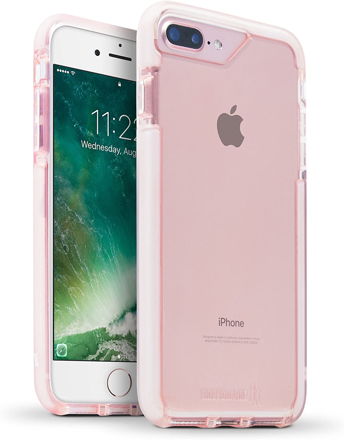 BodyGuardz Ace Pro Case with Unequal Technology for iPhone 8 Plus / 7 Plus / 6s Plus - Pink