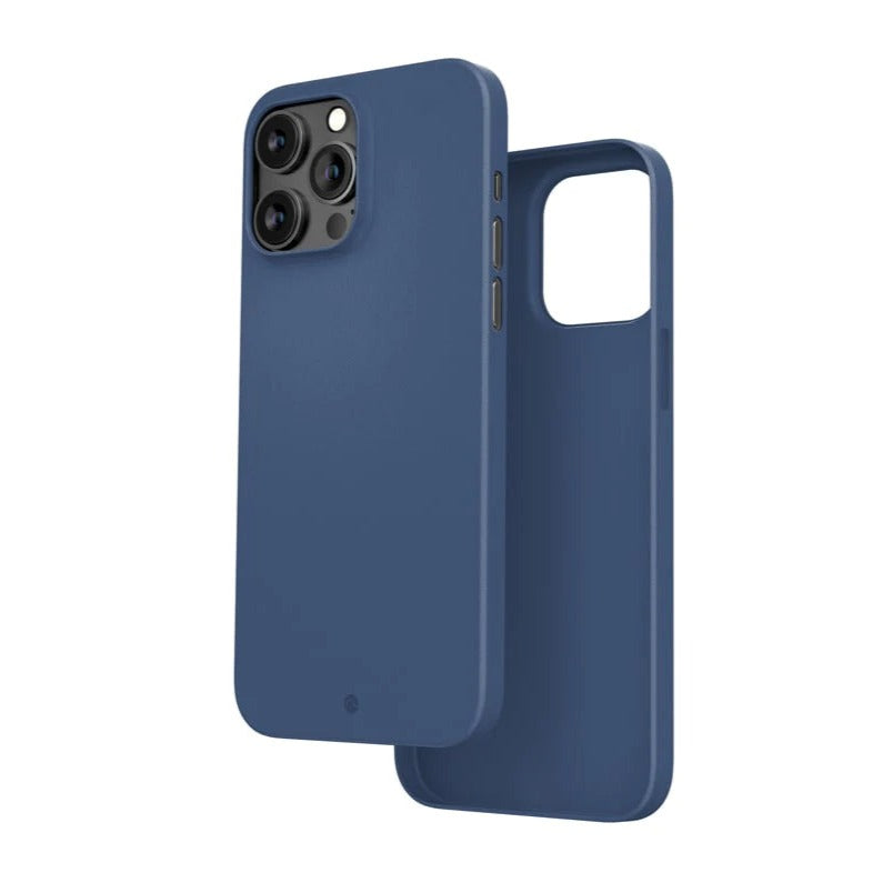 Caudabe The Veil Ultra Thin Case For iPhone 14 Pro Max 6.7 - STEEL BLUE