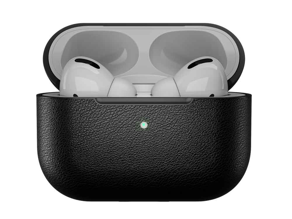 Caudabe Leather Case Crescendo for Airpod Pro - Black - Mac Addict