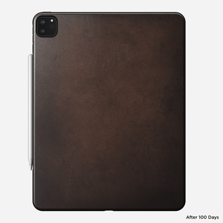 Nomad Rugged Case w/ Horween Leather For iPad Pro 12.9" (4nd Gen) - Brown - Mac Addict