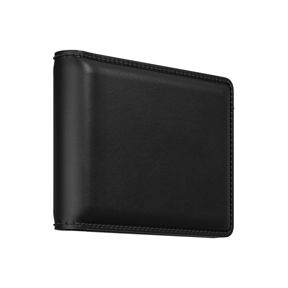 Nomad BiFold Wallet w/ Horween Leather - BLACK - Mac Addict