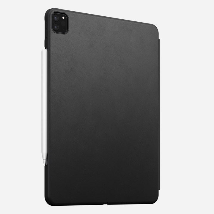 Nomad Rugged Folio Case w/ Horween Leather For iPad Pro 12.9" (4th Gen) - Black - Mac Addict