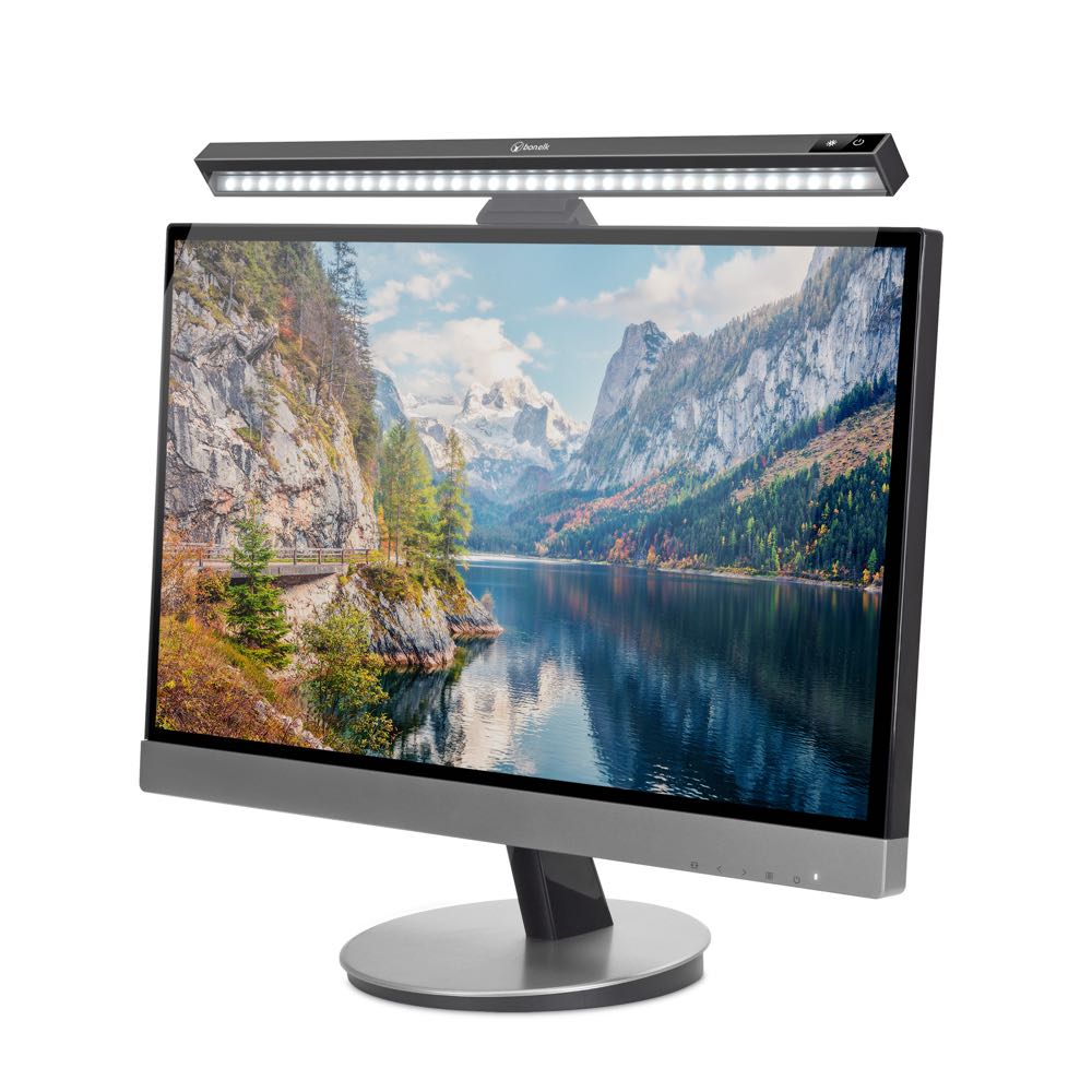 Bonelk Lightbar Monitor Light, ABS (Black)