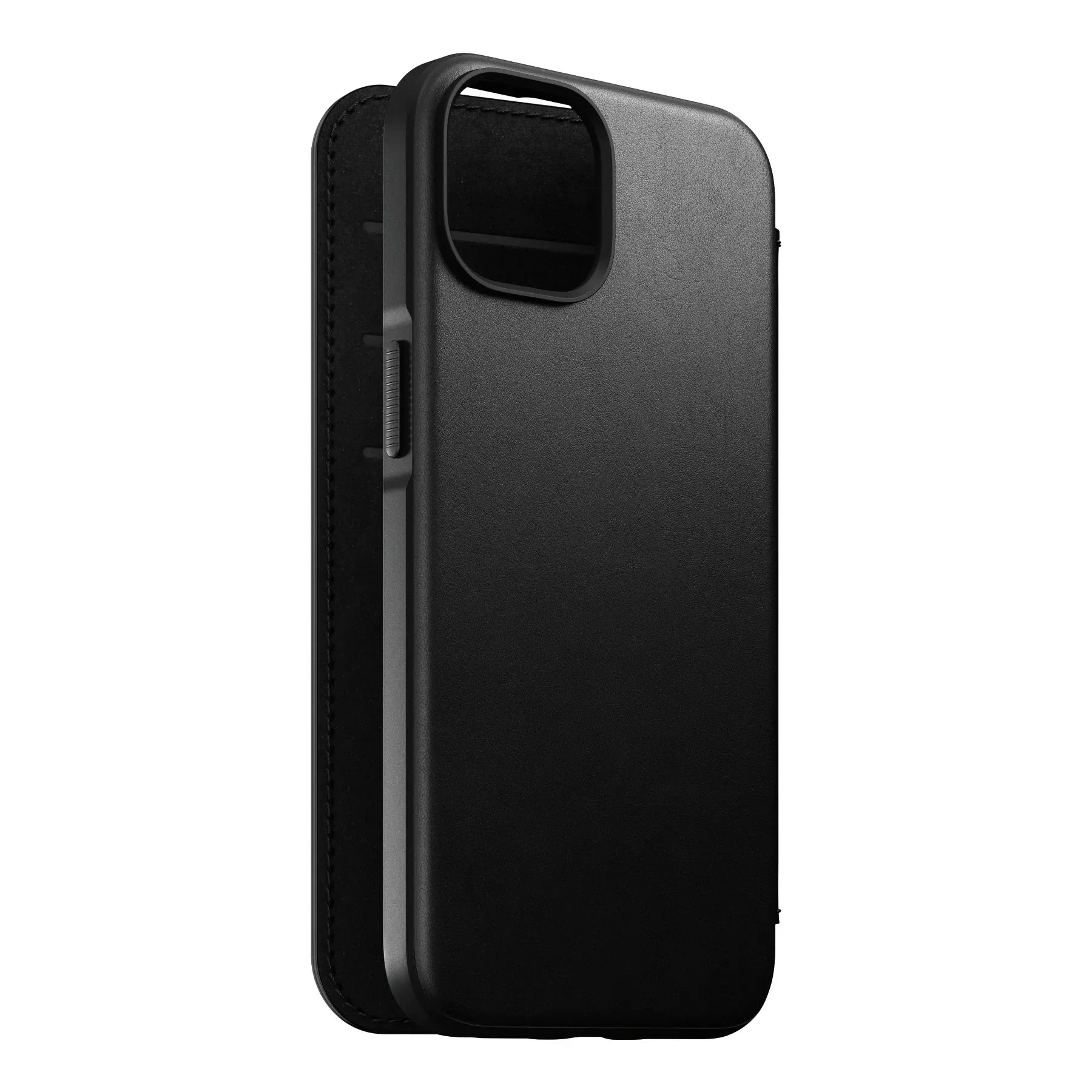 Nomad Modern Leather Folio Case iPhone 15 Pro - Black