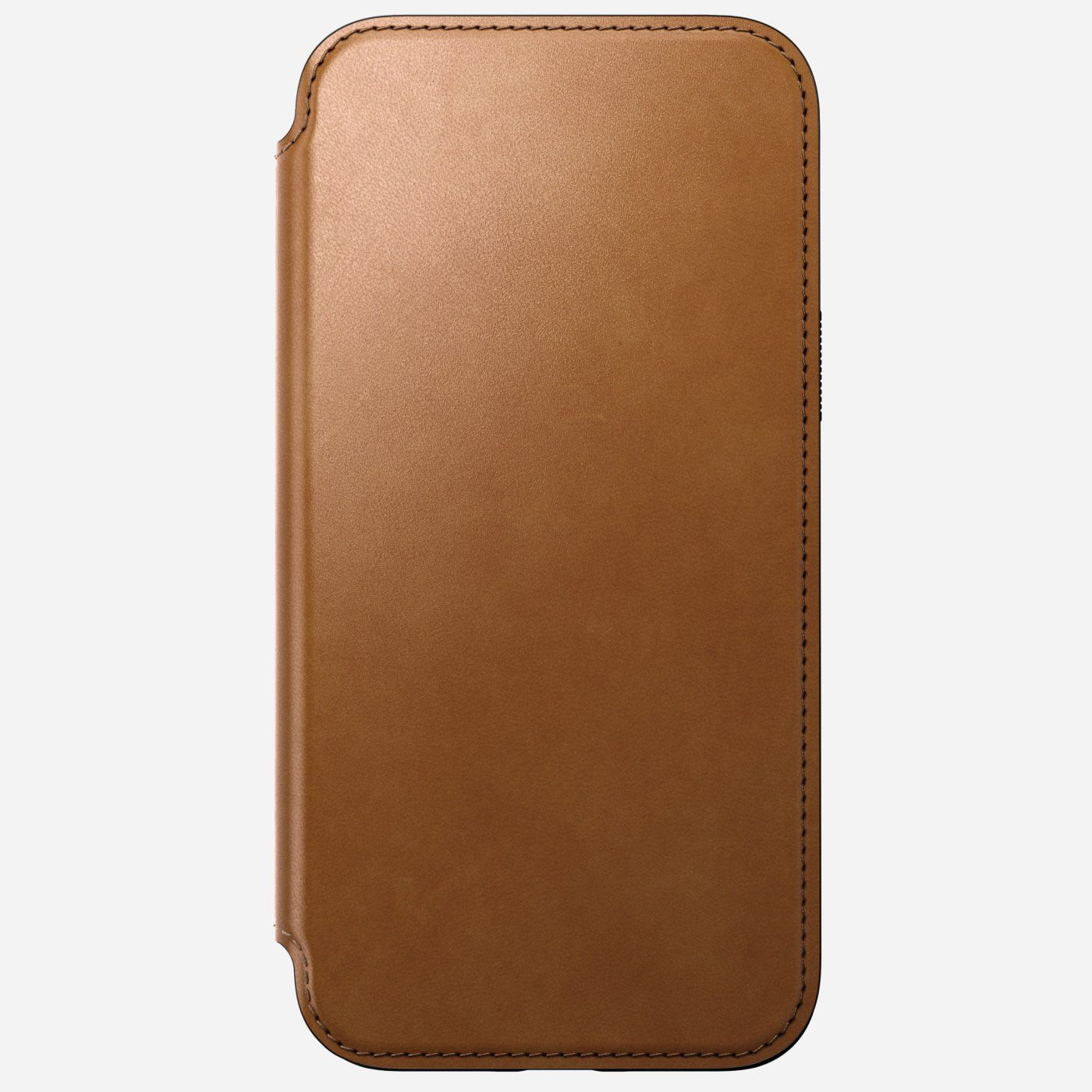 Nomad Modern Leather Folio Case iPhone 15 Pro - Tan Brown