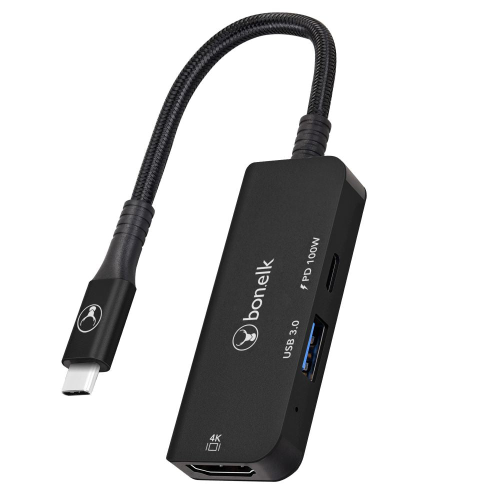 Bonelk Long-Life 3in1 Multiport Hub Black