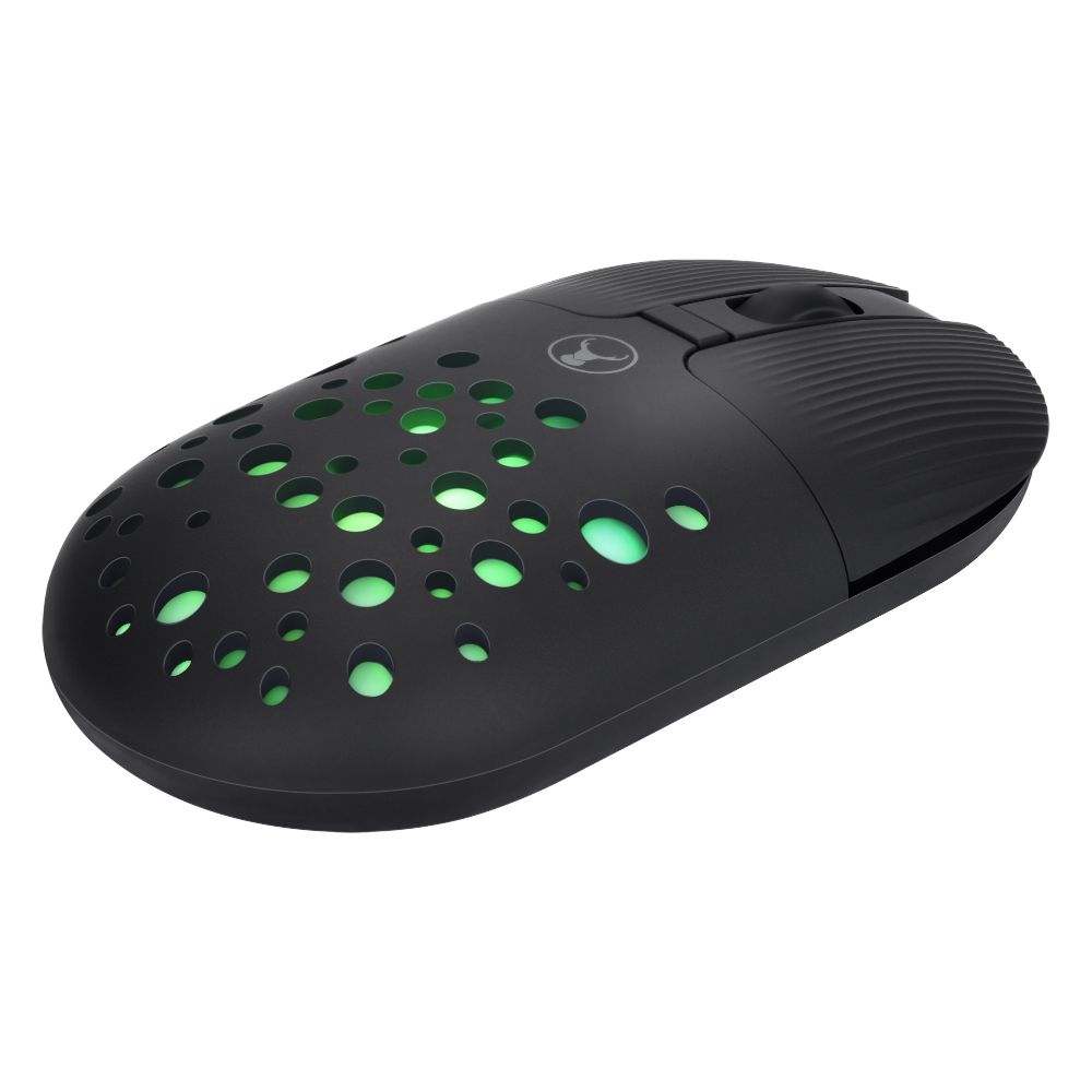 Bonelk Bluetooth/Wireless RGB 4D Mouse, 1200DPI, USB-C, M-270 Black