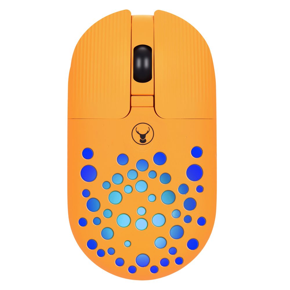 Bonelk Bluetooth/Wireless RGB 4D Mouse, 1200DPI, USB-C, M-270 Orange