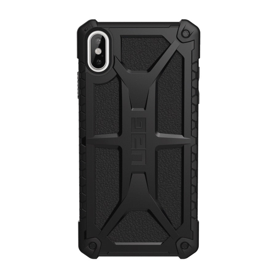 UAG Monarch Premium Ultra Rugged Protective Case For iPhone XS Max- Black Leather - Macintosh Addict