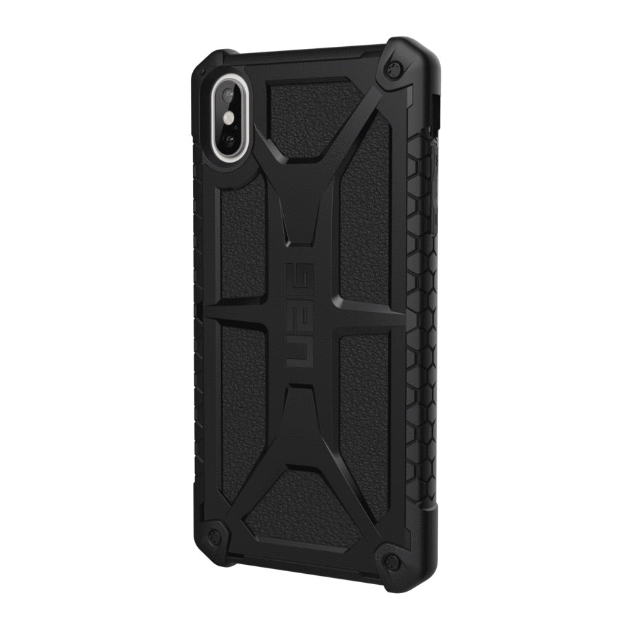 UAG Monarch Premium Ultra Rugged Protective Case For iPhone XS Max- Black Leather - Macintosh Addict