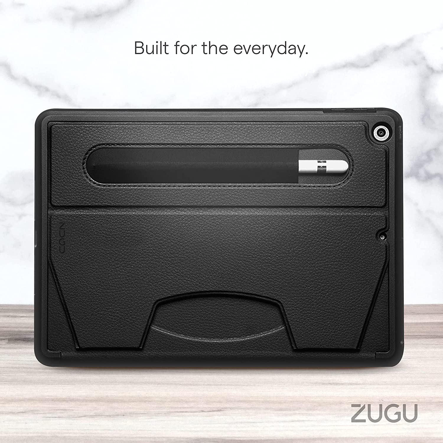 Zugu iPad Folio Case Magnetic Stand iPad 7th / 8th / 9th Gen 10.2 inch - Stealth Black