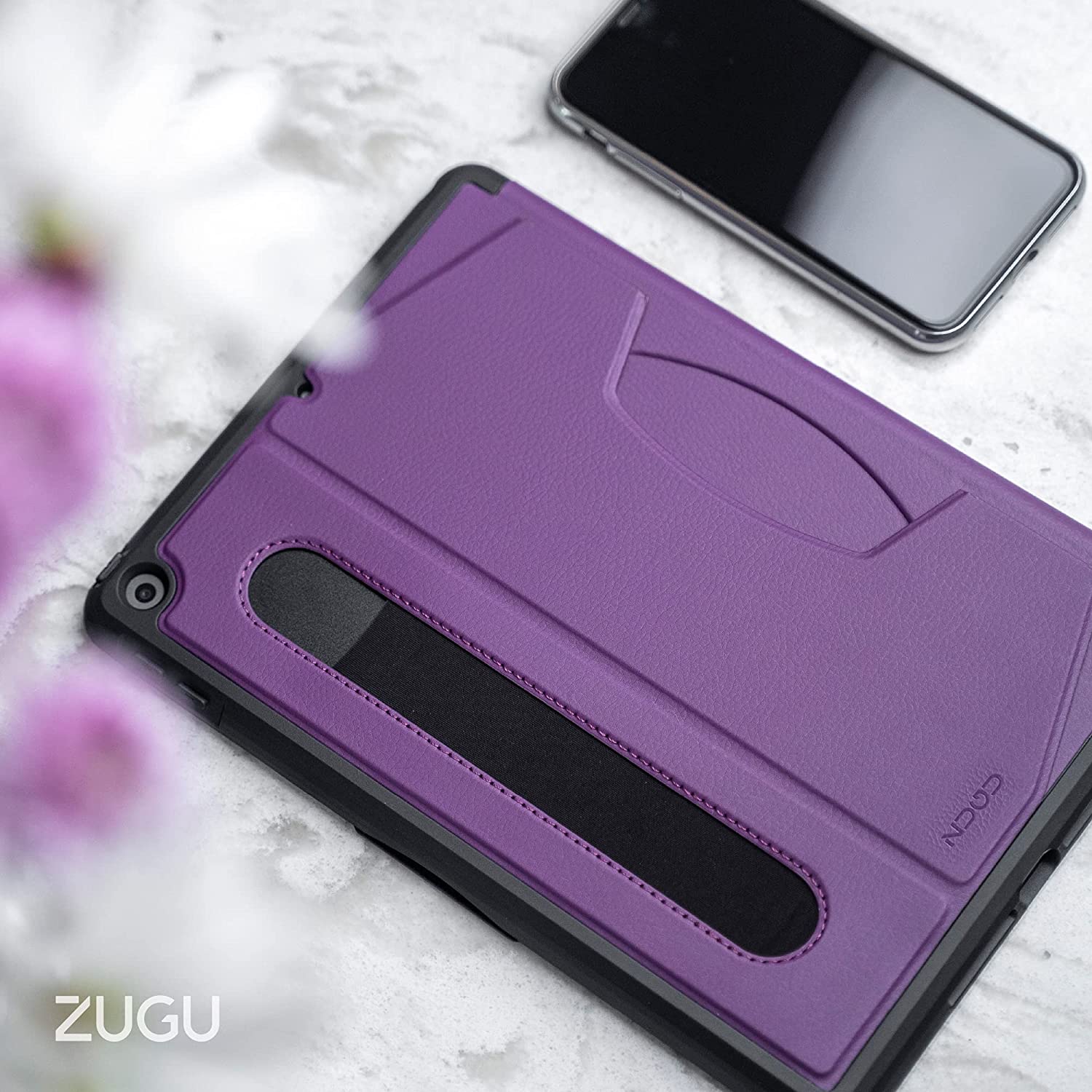 Zugu iPad Folio Case Magnetic Stand iPad 7th / 8th / 9th Gen 10.2 inch - Purple