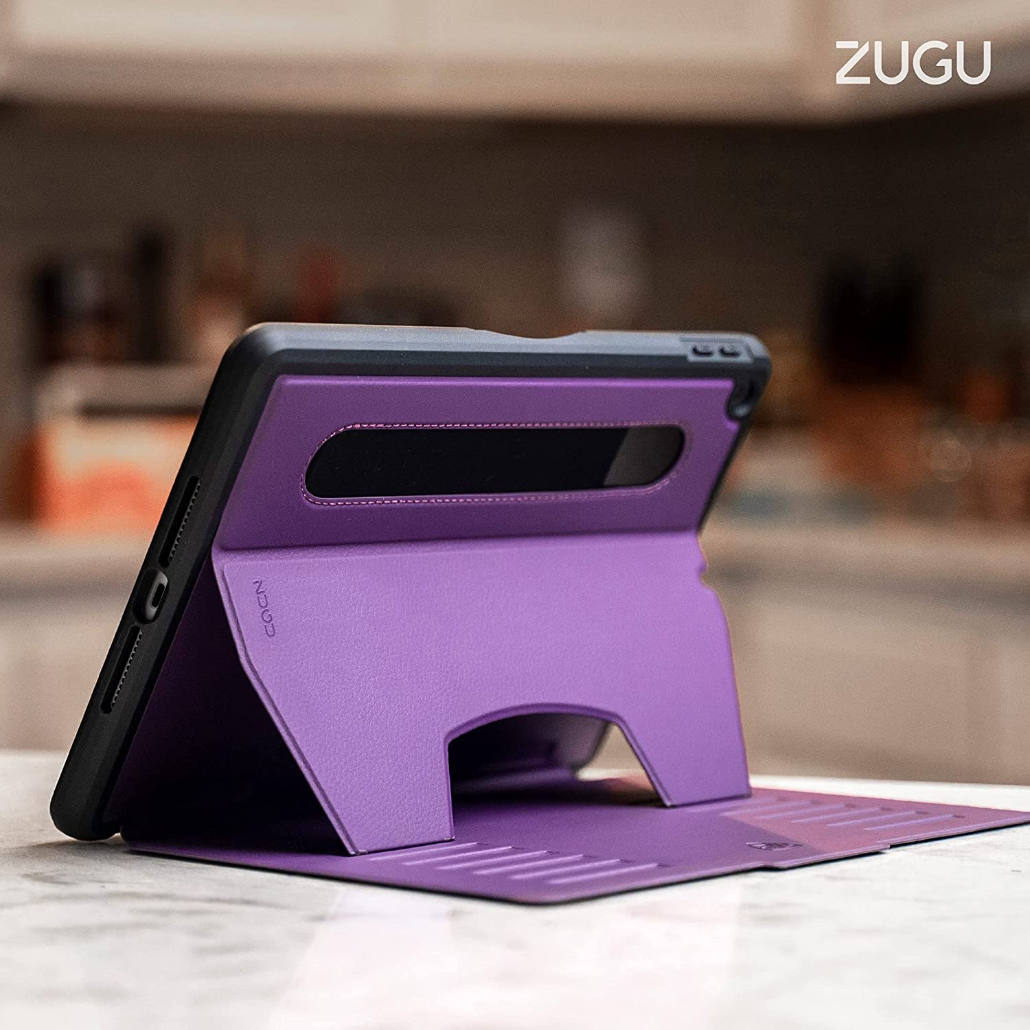 Zugu iPad Folio Case Magnetic Stand iPad 7th / 8th / 9th Gen 10.2 inch - Purple